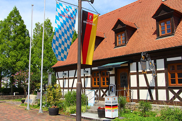 外観はドイツの伝統的な作りです。